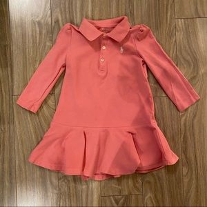 Ralph Lauren Mesh Long Sleeve Polo Dress 18M